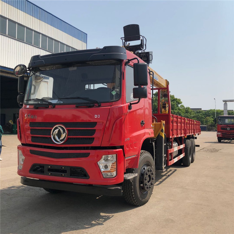 陜西陜汽德龍隨車吊12噸帶液壓后支腿徐工吊機價格