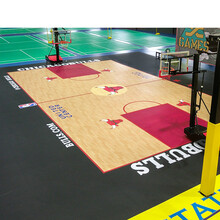 广州深圳耐奇卡PVC塑胶运动地板篮球场地胶