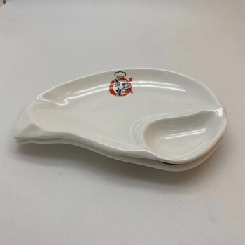 壹粵密胺炒田螺米粉密胺餐具盤，仿瓷小吃盤餐具批發(fā)