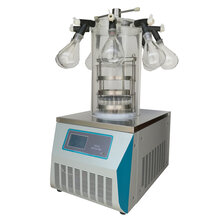 LGJ-10真空压盖冻干机价格、0.8升实验室冷冻干燥机厂家