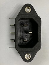 貝爾佳ST-A01-002L插座VDE認證品字座BEJ鎖式PCB電源插座圖片