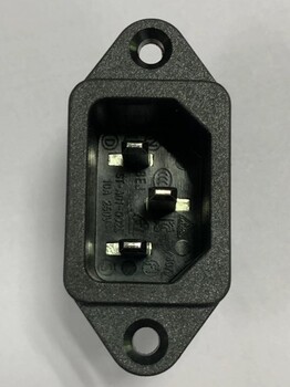 BEJ贝尔佳三脚立式带螺丝孔器具输入插座ST-A01-002L品字插座