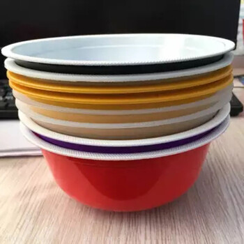 一次性塑料扣肉碗打包盒圆形饭盒可带盖加厚圆碗餐具