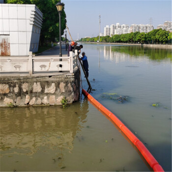 河道水面拦截漂浮垃圾的拦污浮筒水电站拦污漂排水上截污浮筒
