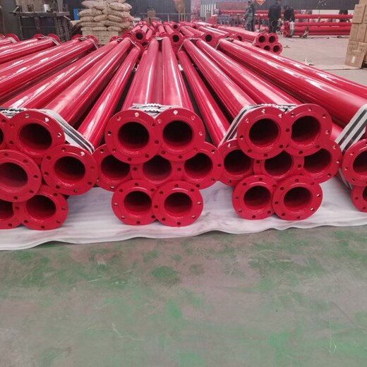 红色涂塑复合管消防管道用涂塑复合钢管涂塑消防钢管