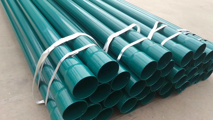 沧州防腐钢管厂供应 污水处理钢管 外聚乙烯内环氧树脂复合钢管