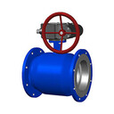 法蘭渦輪傳動(dòng)全焊接球閥