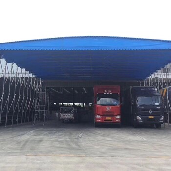 长沙移动推拉篷适用于仓库大排档定制大型电动雨棚
