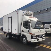 JAC骏铃V5冷藏车白条猪肉钩运输车屠宰场对接式肉钩车