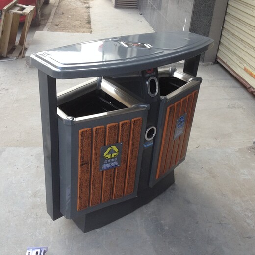 渭南不锈钢户外垃圾桶室外公园小区环卫三四分类果皮箱可定制