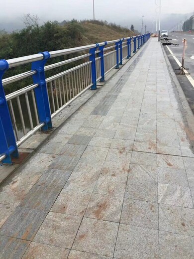 不锈钢复合管护栏桥梁护栏防撞护栏河道景观护栏来图定制