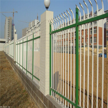 西安锌钢护栏围墙围栏铁艺栅栏学校防护栏杆支持定制