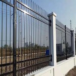 天水围墙护栏学校工厂铁艺围栏锌钢方管栅栏透视防护栏杆