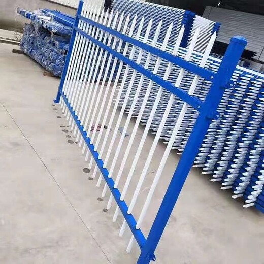 西安锌钢围墙护栏厂区外围防护栏杆工厂围栏批发