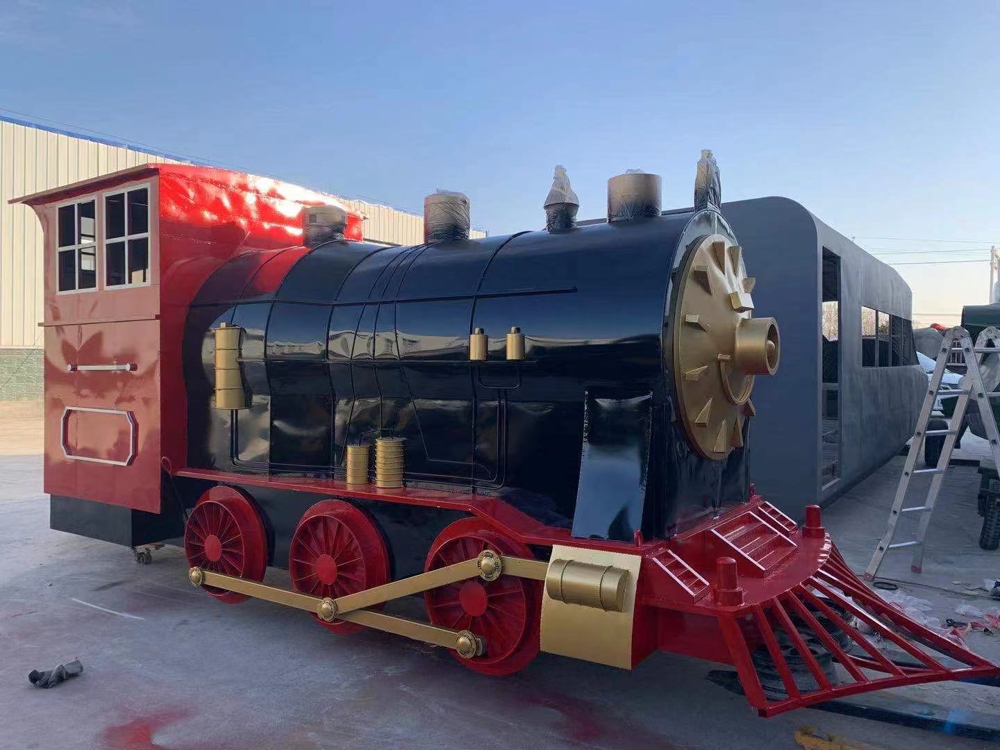 北京石景山展览模型租赁铁艺模型制作厂家航空展复古小火车租赁