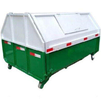 湖南碳钢垃圾箱3立方环卫大型车载推拉门勾臂箱式垃圾箱