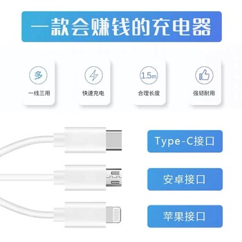 株洲芦淞区扫码充电线代理