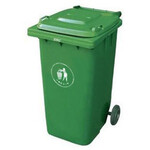厂家供应塑料环卫绿皮垃圾桶质量保障