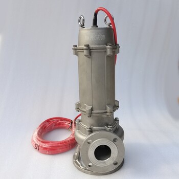 不锈钢污水泵80WQP50-15-4耐腐蚀潜污泵