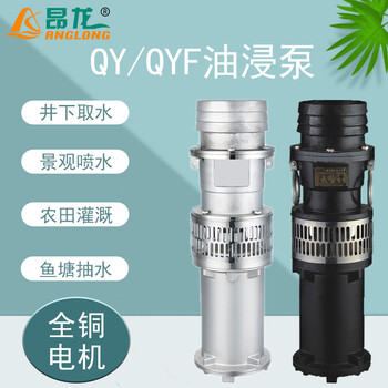 QY25-17-2.2潜水电泵农用农田三相油浸泵立式油浸式潜水泵