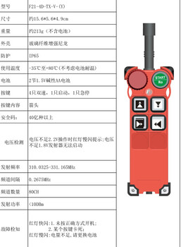 禹鼎工业遥控器F21-4D4个双速按键农耕机