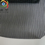 浙江工厂供应1.4米宽度黑白箱包网隔层PVC夹网布网格布，