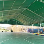 大型篮球场遮阳棚铝合金体育活动篷房户外钢架大棚足球场棚房