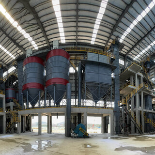石膏砂浆生产设备，非标混凝土搅拌站、机制砂生产线，环保图片6