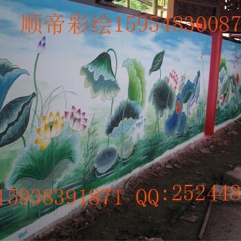 商丘手绘佛像壁画寺庙背景墙壁画的公司