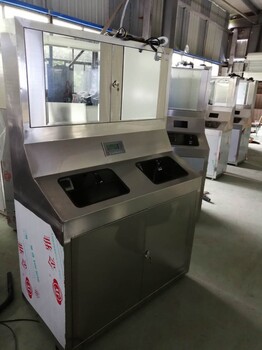 重庆生物科技医院洁净室双人全自动洗手烘干机