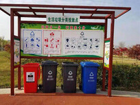 上海加固型垃圾分类收集亭/中式铝合金垃圾分类亭哪里有图片3
