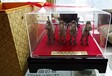 秦始皇遗址铜车马模型摆件西安铜马车配木座防尘罩工艺品