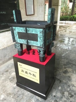 金色大鼎鑄造西安鍍金大鼎陜西青銅鼎廠址