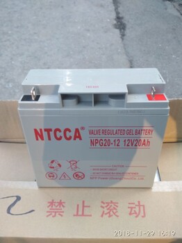 广州恩科NTCCA蓄电池12V20AH报价UPS电源系统用