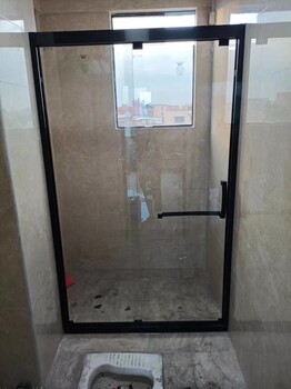 广州一体式简易淋浴房简约风格一字型简易淋浴房安装方法