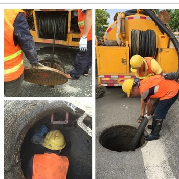 新北区龙虎塘大型地下管道疏通清淤潜水封堵检测