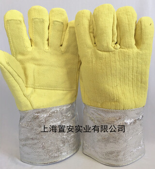 500度耐高温手套新款定制芳纶密织布+铝箔手袖防护更