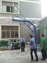 深圳石岩室内体育馆篮球架移动凹箱球架安装