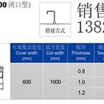 山西闭口镀锌压型板YXB48-200-600（B）