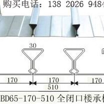 定做镀锌量275克的楼层板YXB65-170-510（B）