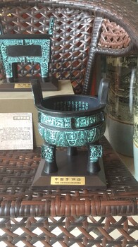 西安小铜鼎工艺品桌摆，仿古青铜鼎纪念品，陕西特色商务礼品