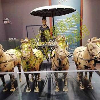 陕西铜车马仿古青铜器复制品厂二十多年铜车马制造经验