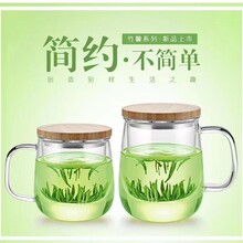 西安玻璃茶杯，茶水分离玻璃冲泡器，水晶玻璃茶具图片