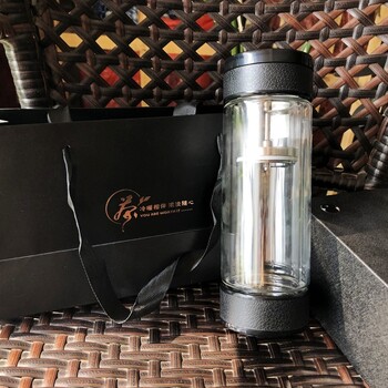 陜西泡茶師玻璃杯印字，西安水晶玻璃茶杯批發(fā)定制