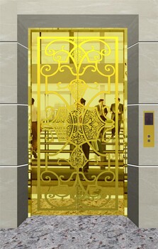 上海酒店镜面蚀刻钛金装修效果图、电梯轿厢拉丝蚀刻效果图欧式屏风隔断效果图、美式工艺蚀刻青古铜效果图