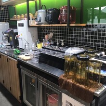 深圳奶茶店吧台怎么定做工地安装奶茶店设备水吧台厂家图片