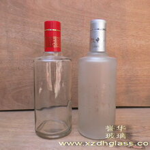 玻璃瓶厂家直销烤花玻白酒瓶出口玻璃酒瓶图片