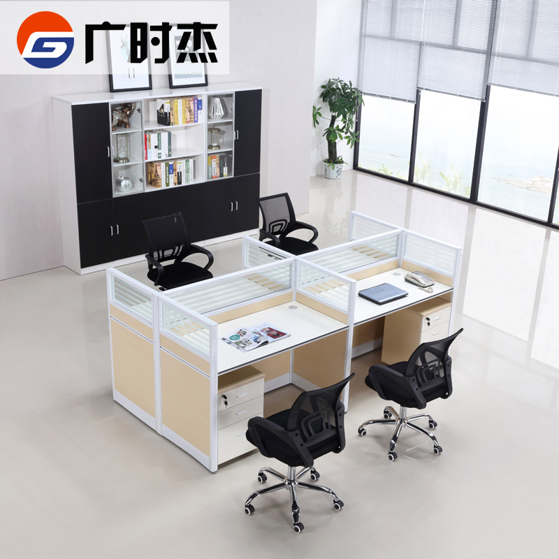 广州办公家具工作位屏风45款职员办公卡位4人组合电脑办公桌屏风