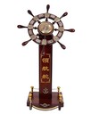 西安開(kāi)業(yè)大擺件實(shí)木領(lǐng)航舵工藝品批發(fā)歐式地球儀擺件