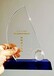 渭南水晶奖杯西安代理水晶奖杯价格面议附带荣誉证书